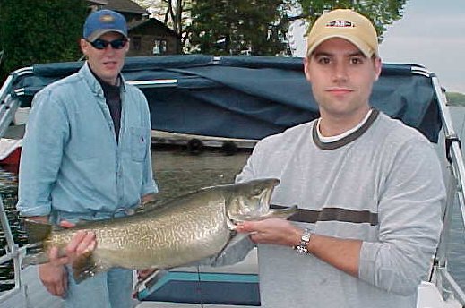 Craig Pozsonyi's 8-1/2 lb Tiger Trout caught and released 5/16/02