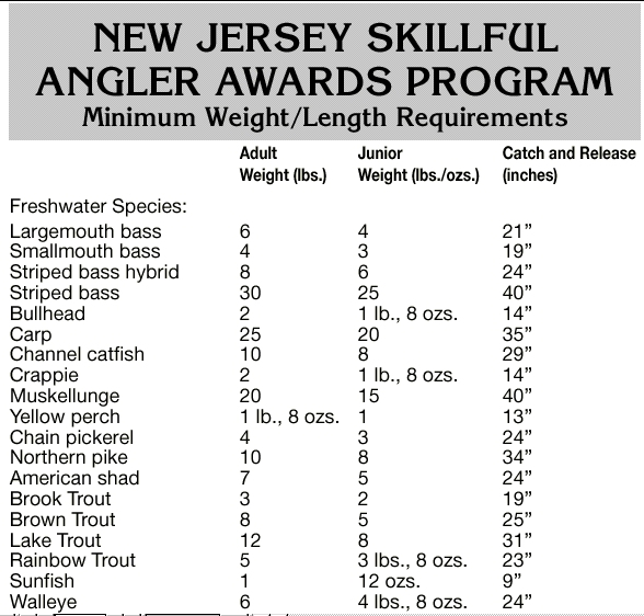 Skillful Angler Minimum Weights